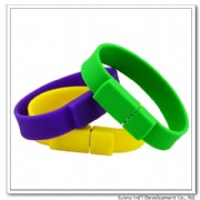 sports energy power silicone bracelet usb flash for gift